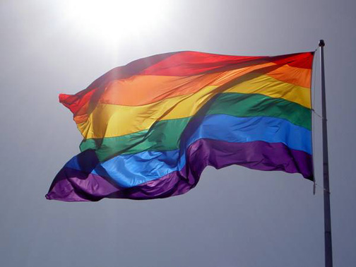 homosexual rainbow flag